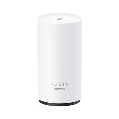 [DECOX50-OUTDOOR] Router Inalámbrico MESH Exterior para Hogar / Doble Banda Wi-Fi 6 AX3000 Mbps / 2 Puerto Gigabit WAN/LAN / Puertos PoE 802.3 af/at Entrada / 2 Antenas Internas / Protección IP65 / Administración Mediante la App Deco (iOS, Android) 