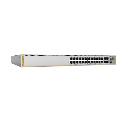 [AT-X530L-28GPX-90] Switch L3 Stackable, 24x 10/100/1000-T PoE+, 4x SFP+, Fuente redundante integradas 740 Watts (TAA compliant version)