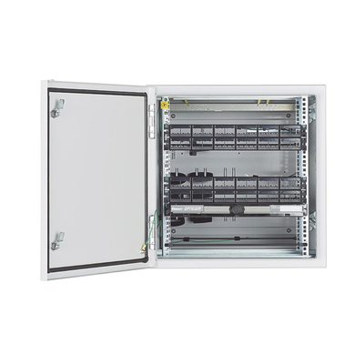 [ZDF242430] Gabinete Industrial Preconfigurado de Montaje en Pared, Fabricado en Acero Bajo en Carbono, Protección NEMA 4/4X/12 IP66, de 12 UR, Color Gris