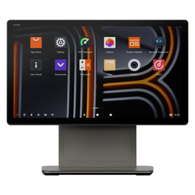 [D3PRO] Terminal de Escritorio Inteligente / Pantalla FHD de 15.6" / Qualcomm Hexa-core / 4 GB RAM + 64 GB ROM / Sistema Operativo SUNMI 4.0 / Touch ID / Puertos múltiples / Servicios móviles de Google