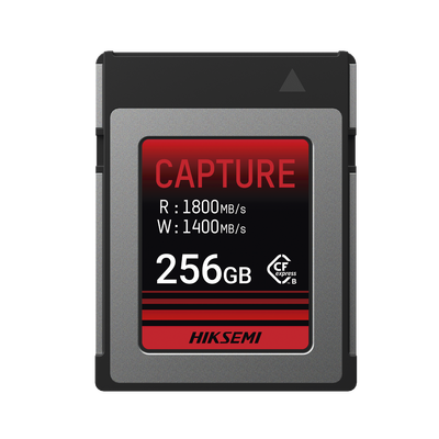 [HS-CFE-E300/256G] Memoria CFexpress tipo B / Clase 10 de 256 GB / Especializada para Cámaras de Fotografía y Video  / 1800 MB/s Lectura / 1400 MB/s Escritura