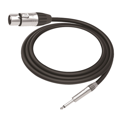 [CMC-MF3-PM-L-3M] Cable de Audio | XLR 3 Polos Hembra a Plug 1/4 in mono | Conector Seetronic Serie M SCMF3 - MP2X | Longitud 3m