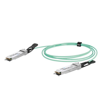 Cable AOC QSFP28 de 100 Gbps a 100 Gbps / Cable de fibra óptica Activo / Longitud: 2 metros 