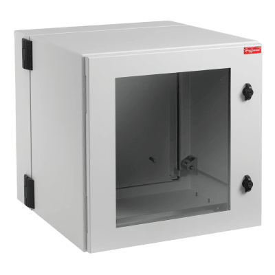 [PTHW242424G2] Gabinete Industrial ProTek de 12 UR Puerta con Ventana de 612 x 600 x 610 mm, Protección NEMA Tipo 12; IP55; IK10, Abatible, Fabricado en Acero, Color Gris Claro