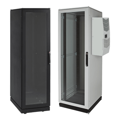[PDCP2078BAC] Gabinete de Telecomunicaciones ProLine V/D, 700 mm de Ancho, 800 mm de Profundidad, Compatible Con Aire Acondicionado Tipo G28, 42 UR, Color Negro