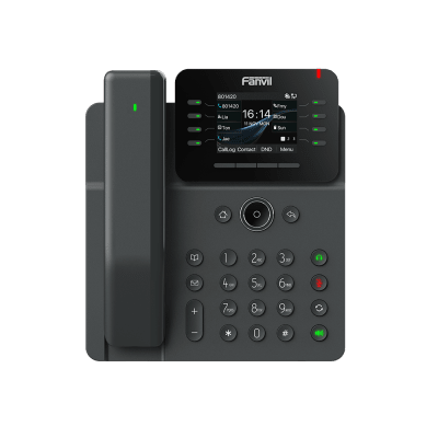 Teléfono IP / Handset Inalámbrico Bluetooth / 12 Líneas SIP / Pantalla IPS Táctil 2.8" HD / Conferencia 6 Vías / Puertos Gigabit / PoE 802.3af / OpenVPN / Hot Desking