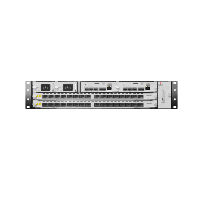[V5600-X2] OLT Modular tipo Chasis GPON/XGS-PON Combo,1 Tarjeta de Servicio de 16 Puertos GPON, 2 Ranuras, 2 Fuentes de Alimentación AC, 2 UR
