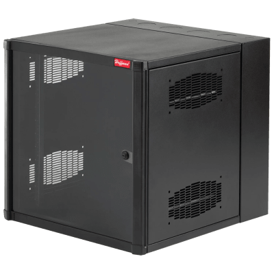 Gabinete AccessPlus de 26 UR Montaje en Pared de 19in, Rieles Numerados y Roscados #10-32, Puerta con Ventana de Seguridad, 600 mm de Ancho, 762 mm de Profundidad, Color Negro