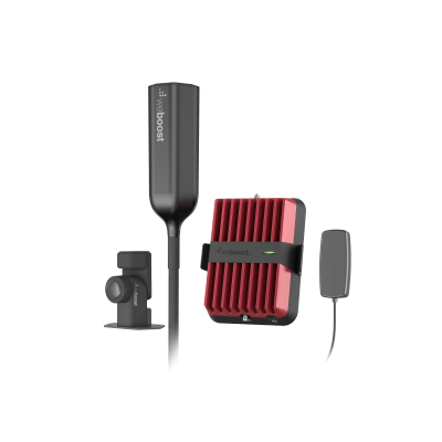 Kit Amplificador Celular Drive Reach Overland para Vehículos Todo Terreno / Llamadas y Datos 2G, 3G y 4G  / Amplificación 32X / Tribanda (B5, B2/25 y B4) / Ganancia Máxima 50 dB / Antena Omnidireccional plegable.
