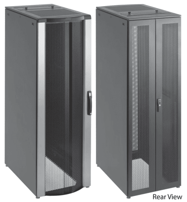 Gabinete para Servidores ProLine FloTek 42 UR Con Puertas Perforadas Alta Ventilación, Profundidad Extendida 1200 mm y Ancho 600 mm Acero Color Negro
