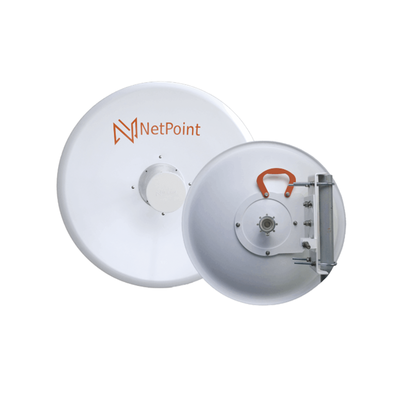 [NPPRO-S36] Antena Direccional Blindado para radio C5X, B5X, C6X, B6X/ 36 dBi / Diámetro  de la antena 120 cm / Frecuencia de 4.9-6.4 GHz/ Incluye montaje