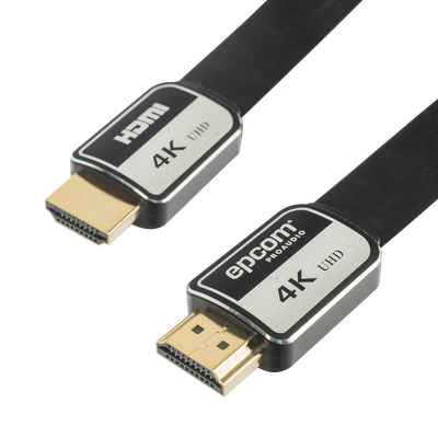 [EP-PH-4K-5M] Cable HDMI de 5 Metros (16.40 Pies) | Alta Definición | Versión 2.0 | Alta Velocidad 18Gbps | 4K@60Hz | Conectores Chapados en Oro | Tipo Plano