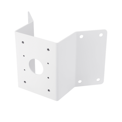 [SBP-300KMW1] Adaptador de esquina compatible con montaje de pared SBP-300WM1, SBP-300WMW1 para domos fijos y PTZ Wisenet 