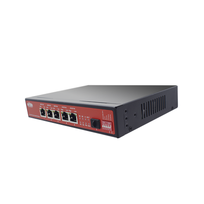 Controlador Solar de 15A con Switch PoE / 1 Puerto Gigabit PoE 802.3 bt / 2 Puertos PoE 802.3 af/at / 2 Puertos PoE Pasivo 24/48 Vcc / 1 Puerto SFP / No administrable