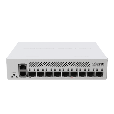 [CRS310-1G-5S-4S+IN] Cloud Router Switch con 1 puerto GbE/ 5 Puertos SFP/ 4 puertos SFP+ Ideal para Enlaces de Alto Rendimiento