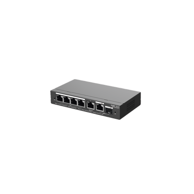 Switch Administrable Cloud 4 puertos Gigabit PoE+, 1 LAN Gigabit y 1 SFP, 54W
