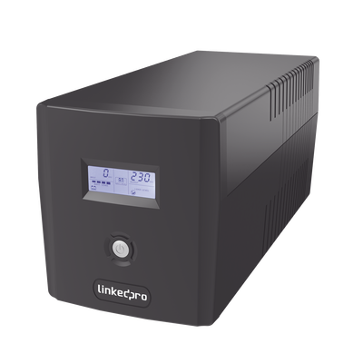 [LP1000LCD] UPS 1000VA/600 W Pantalla LCD / Línea Interactiva 120Vca / 6 tomas 5-15R (4 Respaldadas) / Regulación de Voltaje / Protección RJ45