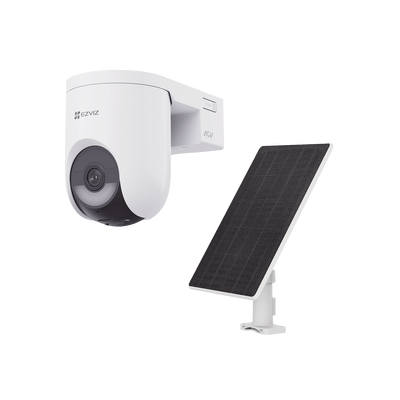 [CSHB8C/SP/4G/W] Kit Cámara PT 4G y Wi-Fi / 2K+ (4Megapixel)  / IA Detección Humano-Vehiculo / Color Nocturno / Batería 5200 mAh / IP65 / Incluye  Panel Solar 5W IP65