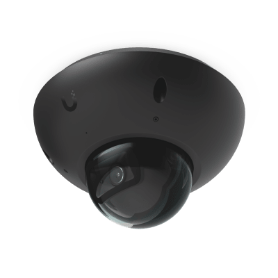 [UVC-G6-DOME-B] UniFi G6 Dome – Cámara 4K Antivandálica y Todo Clima con Sensor de 8 MP (1/1.8”), Motor de IA Multi-TOPS y Visión Nocturna Infrarroja de Largo Alcance, Color Negro