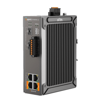Switch Industrial Administrable / Gigabit con 2 Puertos PoE bt / 2 Puertos PoE af/at / 2 SFP 2.5Gbps / Soporta RS485 / Presupuesto PoE 120W