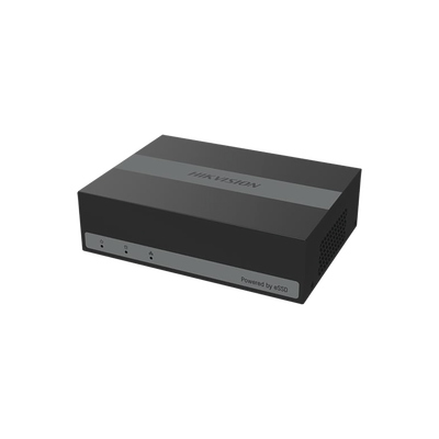 [DS-E04HQHI-B] DVR 4 Megapíxel Lite/ 4 Canales TurboHD + 1 Canales IP / 15 Días de Grabación / Unidad de Estado Solido Incluido / H.265+ / Acusense Lite (Evita Falsas Alarmas)  / Diseño Ultra Compacto / Extra Silencioso / eSSD de 480 GB
