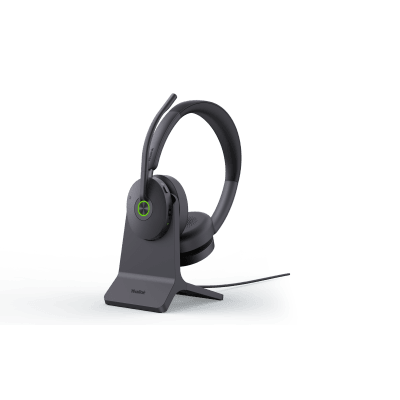 [BH74-WITH-STAND-TEAMS-USB-C/A] Diadema Bluetooth Yealink BH74 con Cancelación Activa de Ruido Híbrida, Base de Carga y Tecnología Acoustic Shield 3.0.