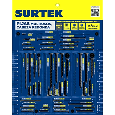 Muestrario de Pija Multiusos Surtek