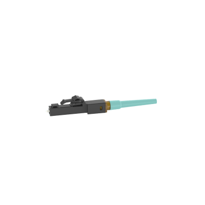 Conector LC de Empalme por Fusion OmniSplice™, Para Fibra Óptica Multimodo 50/125µm OM3/OM4/OM5, Color Aqua