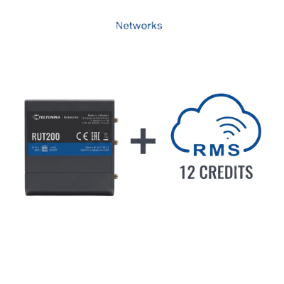 [RUT200+1YRMS] Router Teltonika LTE/4G RUT200 + 12 creditos RMS 